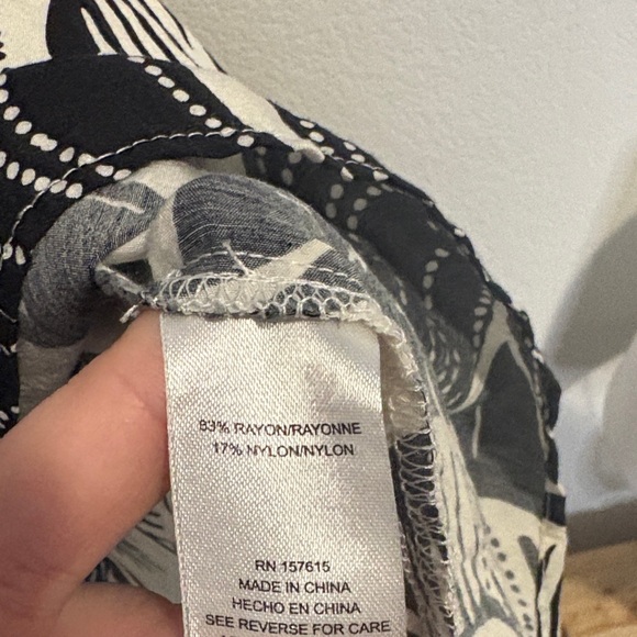 Rachel Zoe Monochrome floral Dress Medium - Picture 3 of 8